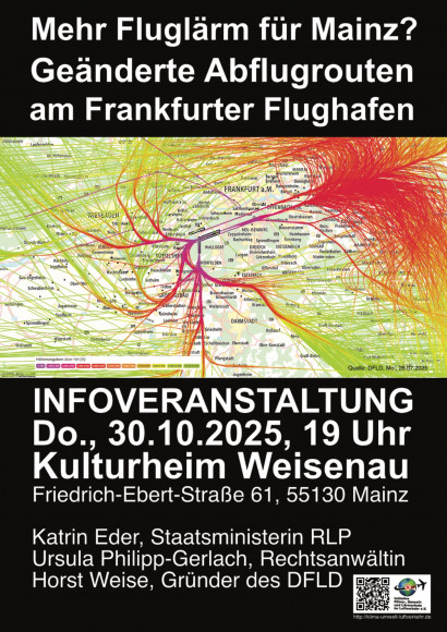 Infoveranstaltung: „Mehr Fluglärm für Mainz?“